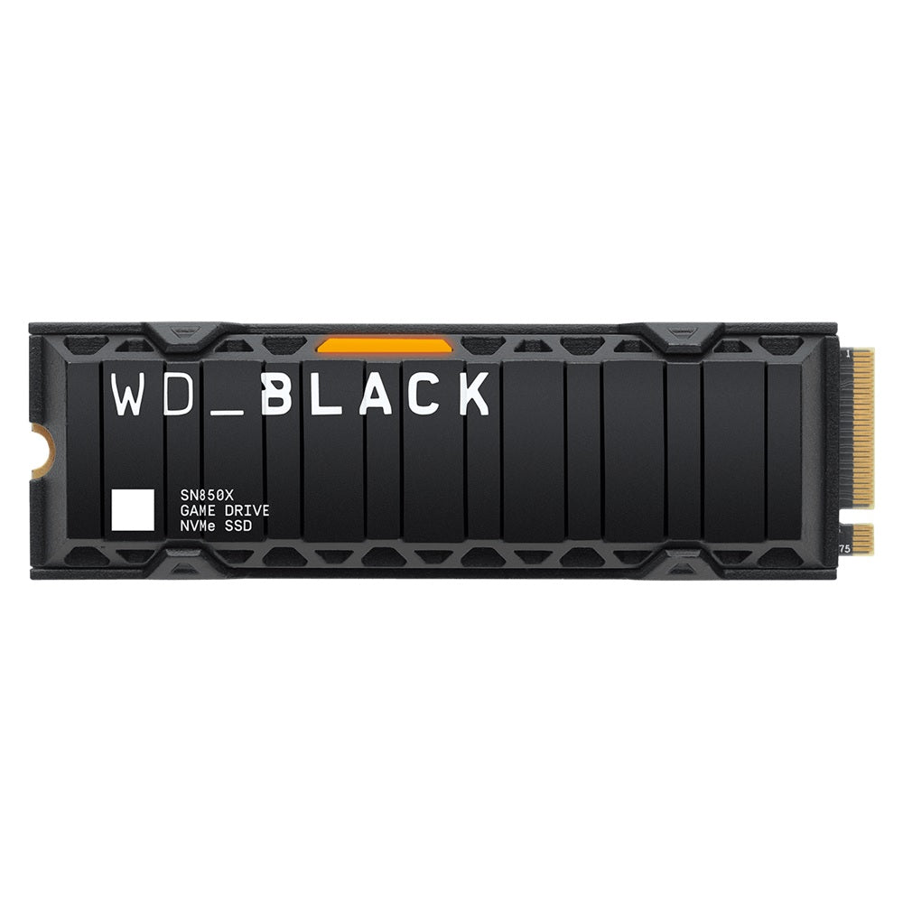 هاردسك SSD داخلي ٢ تيرا (الجيل الرابع PCIe) دبليو دي بلاك مزود بمبرد حراري. 2TB WD BLACK™ SN850P NVMe™ SSD for PS5™ consoles