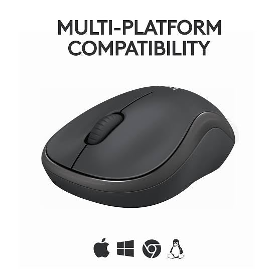 logitech M240 Wireless Optical Mouse with SilentTouch Technology (4000 DPI Adjustable, Sensor Technology, Graphite) - TQ STORE