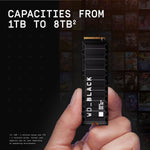 هاردسك SSD داخلي ٢ تيرا (الجيل الرابع PCIe) دبليو دي بلاك مزود بمبرد حراري. 2TB WD BLACK™ SN850X NVMe™ SSD for PS5™ consoles - TQ STORE