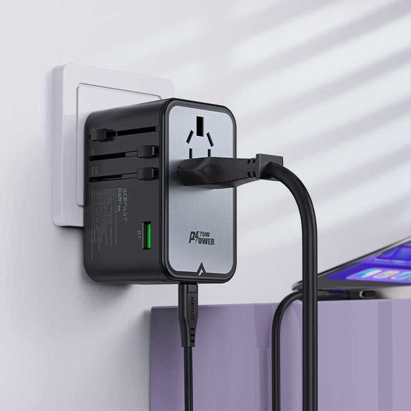 ACEFAST Z1 PD75W GaN Travel Charging Adapter.