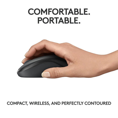 logitech M240 Wireless Optical Mouse with SilentTouch Technology (4000 DPI Adjustable, Sensor Technology, Graphite)