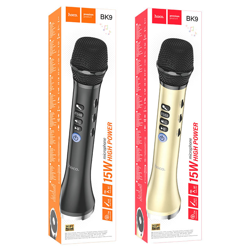 Microphone Bk9 Singing Wireless Karaoke Mic