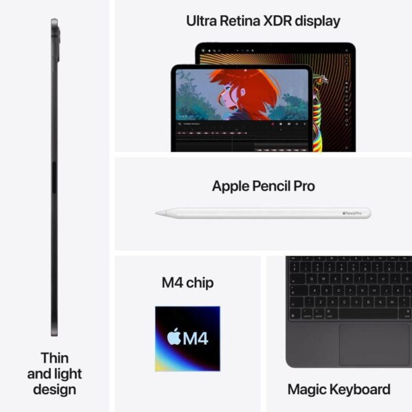 Apple iPad Pro M4 (2024) / 11" / 256GB / WiFi / SPACE BLACK