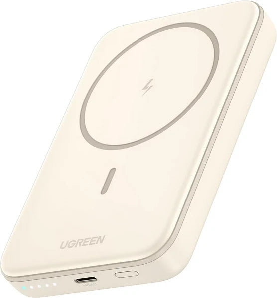 UGREEN 10000MAH PD-20W MAGNETIC WIRELESS15W POWER BANK BEIGE