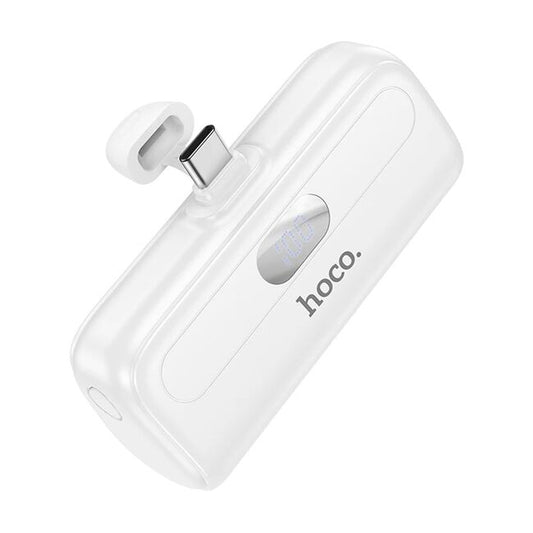 Hoco J116 Portable USB-C Power Bank 5000mAh – White