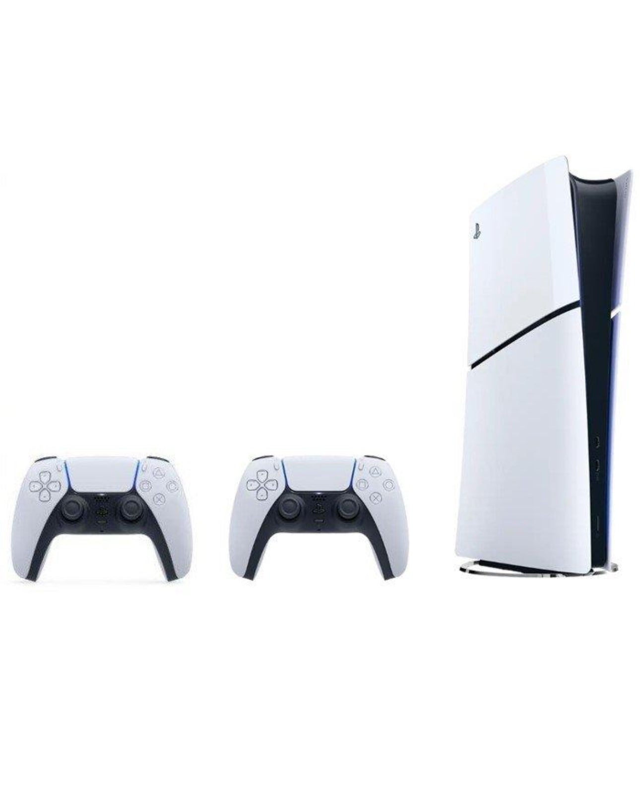 Sony PlayStation 5 Slim Digital Edition Console + Dual Sense Wireless White Controller