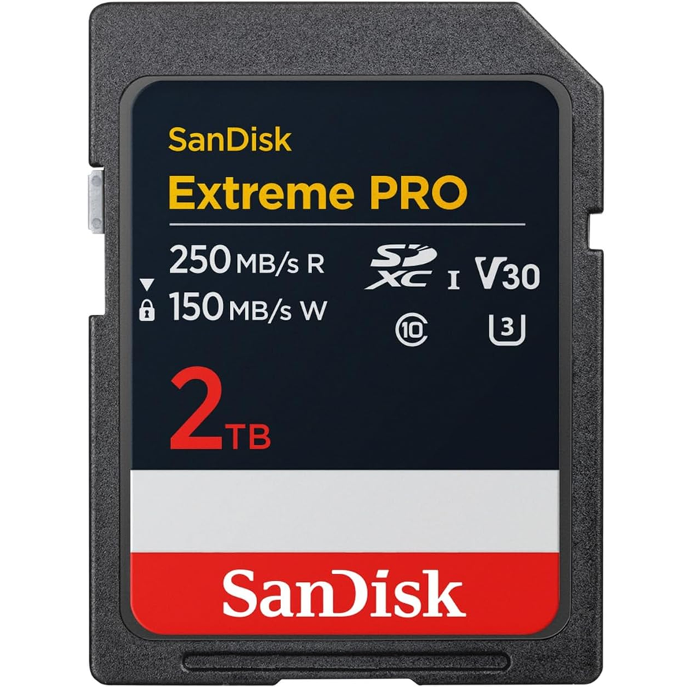 SanDisk 2TB Extreme PRO SD Card, 250MB/s
