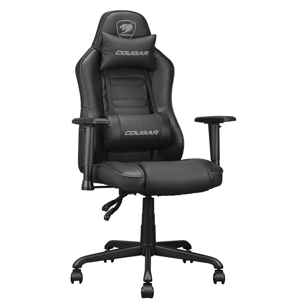 Cougar Fusion S Black Gaming Chair, 120kg with Assemble