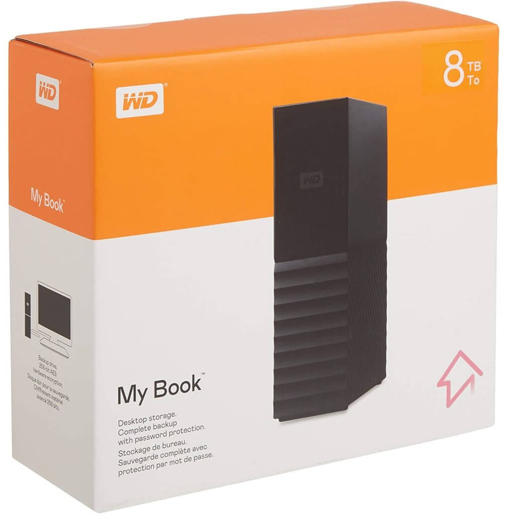 WD 8TB My Book USB3.0 External Hard Drive