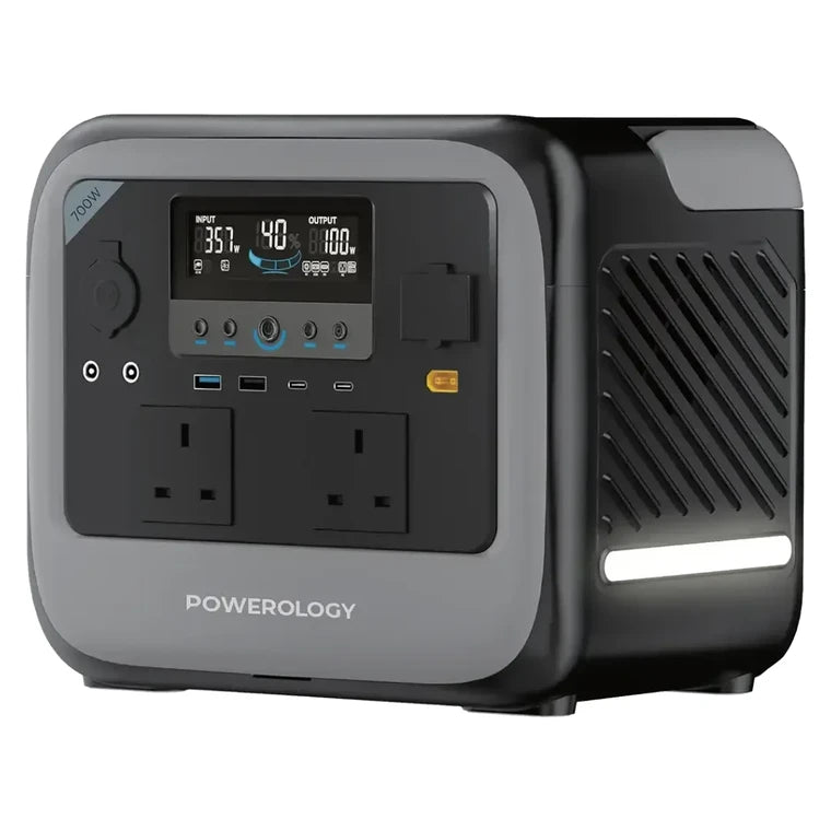 POWEROLOGY PATER II PORTABLE POWER STATION 700W - GRAY  ( باورولوجي باتر II محطة طاقة محمولة 700 واط - رمادي )