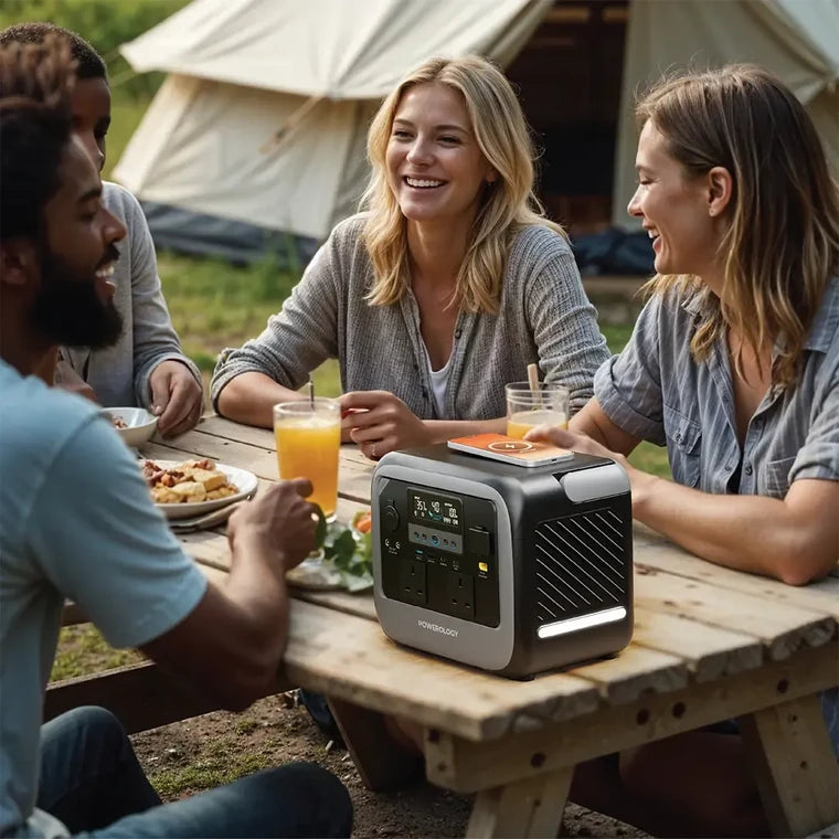 POWEROLOGY PATER II PORTABLE POWER STATION 700W - GRAY  ( باورولوجي باتر II محطة طاقة محمولة 700 واط - رمادي )