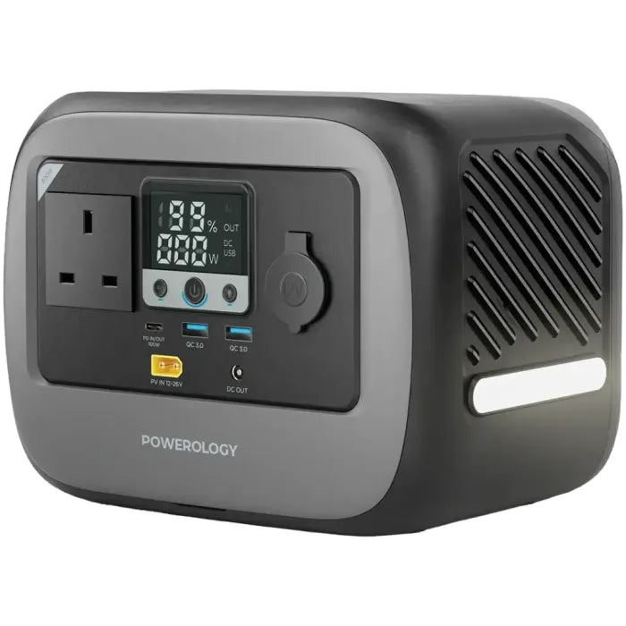 POWEROLOGY PATER I PORTABLE POWER STATION 300W - GRAY  ( باورولوجي باتر I محطة طاقة محمولة 300 واط - رمادي )