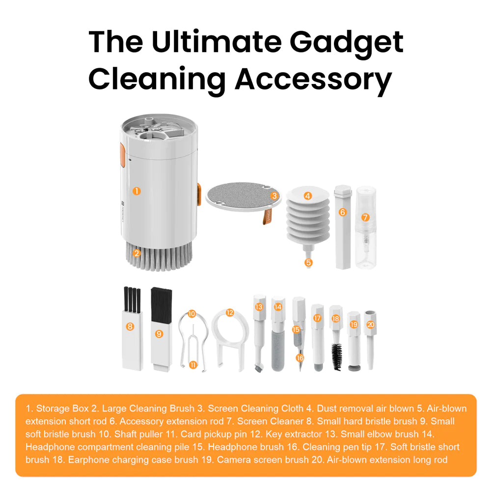 Multifunctional Cleaning Kit 20 Cleaning Tools In One Kit For Cleaning Mobile Phones And Computers