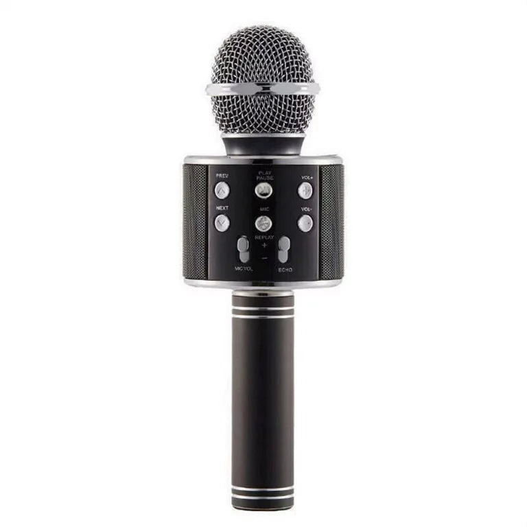 WS-858 Wireless Bluetooth Karaoke Handheld Microphone USB KTV Microfone Player Bluetooth Mic Speaker Record Music Microphone