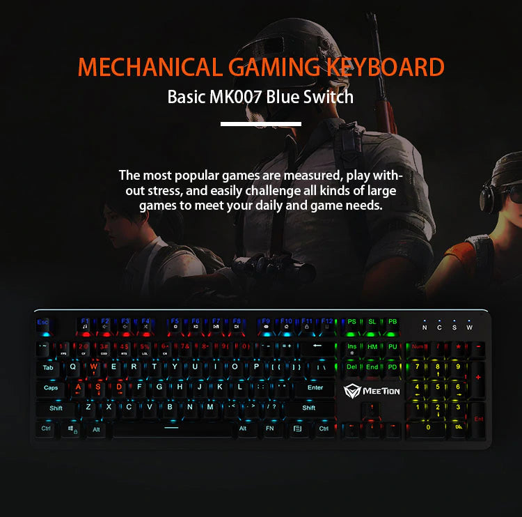 Meetion MK007 LED Mechanical Gaming Keyboard