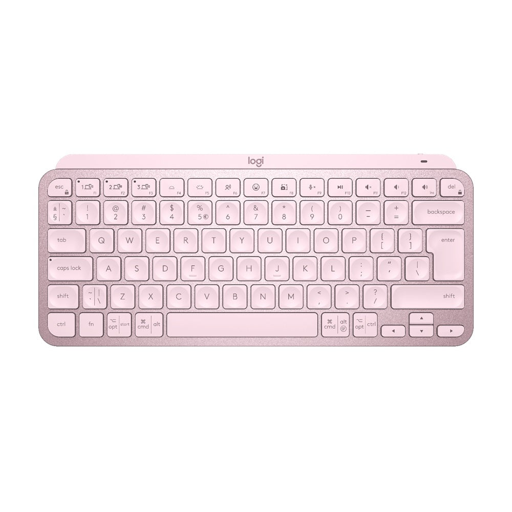 Logitech MX Keys Mini Minimalist Wireless Illuminated Keyboard – Rose