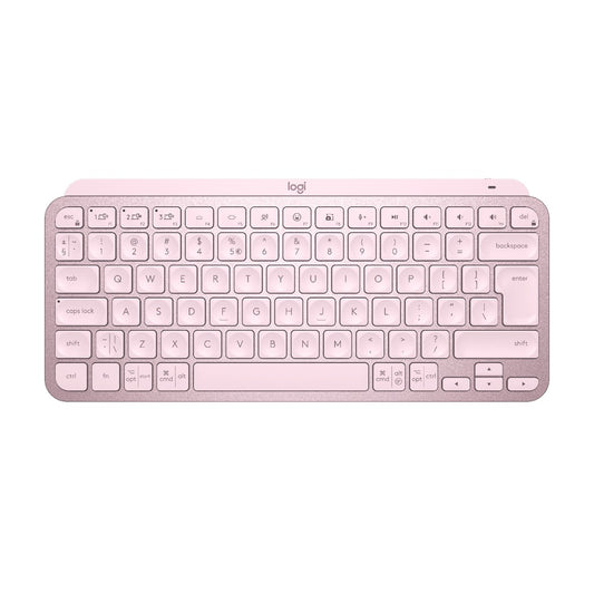 Logitech MX Keys Mini Minimalist Wireless Illuminated Keyboard – Rose