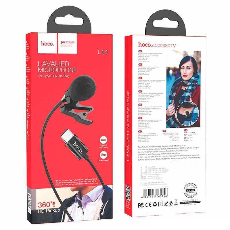 Hoco L14 Microphone for Type-C - TQ Store تي كيو استور