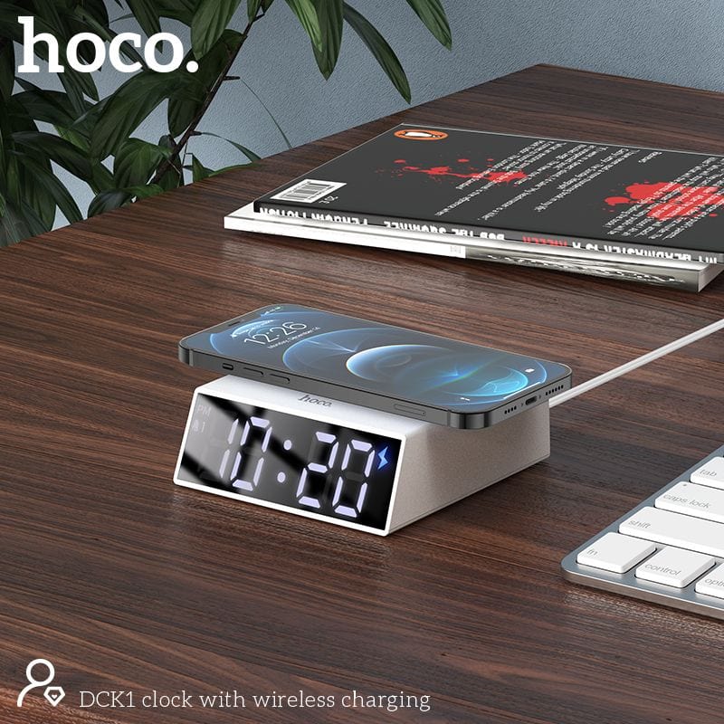 Hoco DCK1 Clock with Wireless Charging 10W