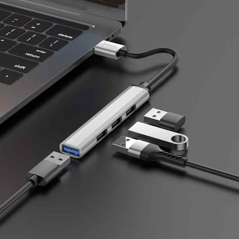 Hoco HB26 4-in-1 Hub USB Male to USB 3.0 Female