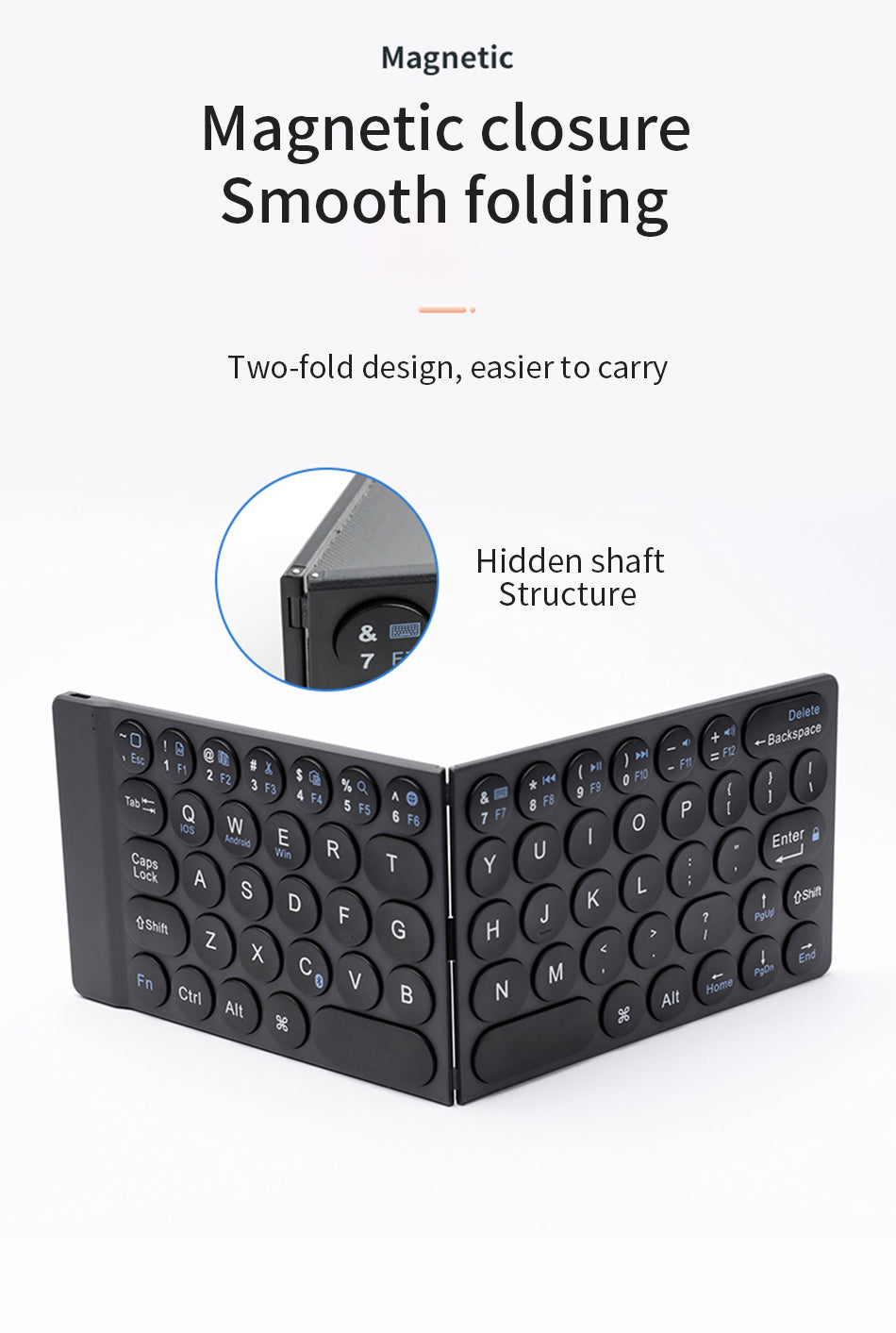 WiWU Mini Fold Wireless Keyboard Arabic English