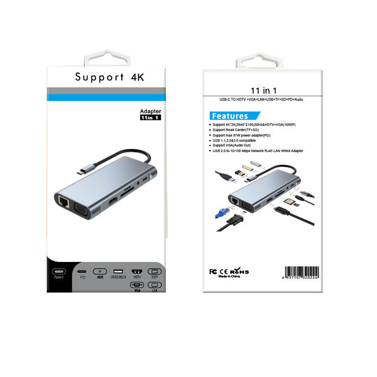 Mechzone 11 in 1 USB-C Hub Docking Station Type-C Adapter