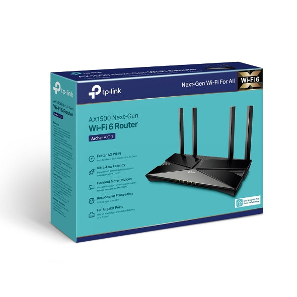 TP Link Archer AX10 AX1500 Wi-Fi 6 Router