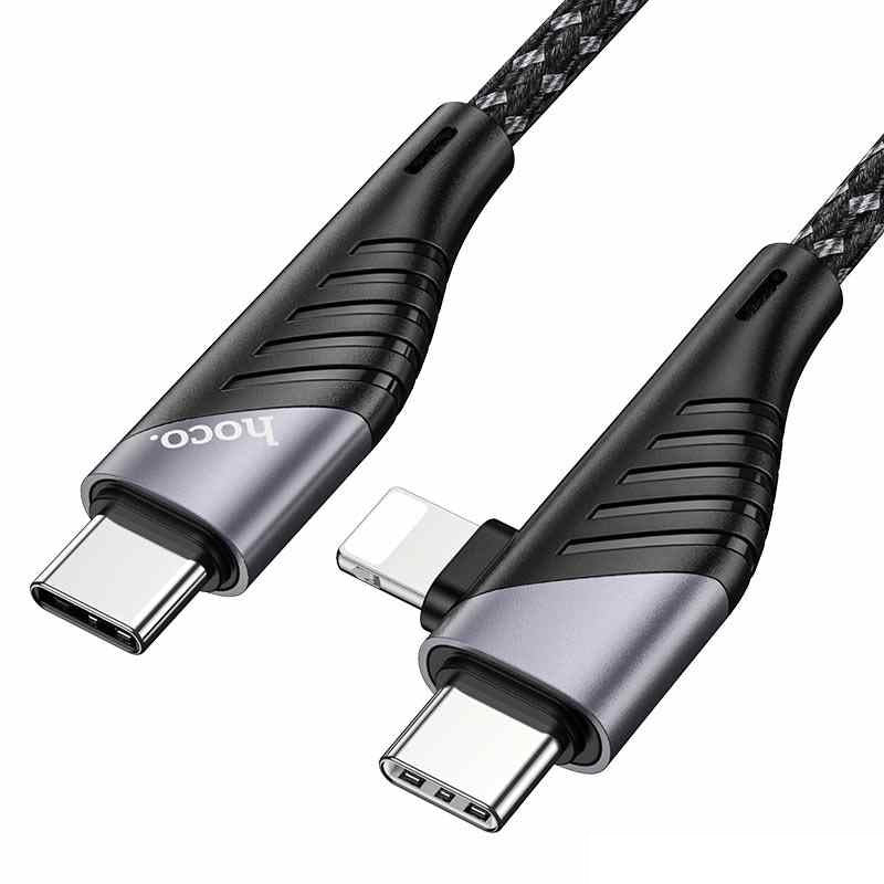 Hoco U95 2-in-1 PD Cable Type-C / Lightning to Type-C