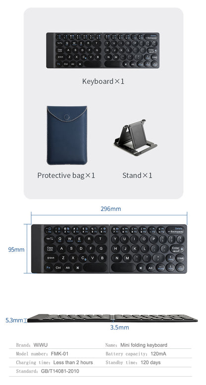 WiWU Mini Fold Wireless Keyboard Arabic English