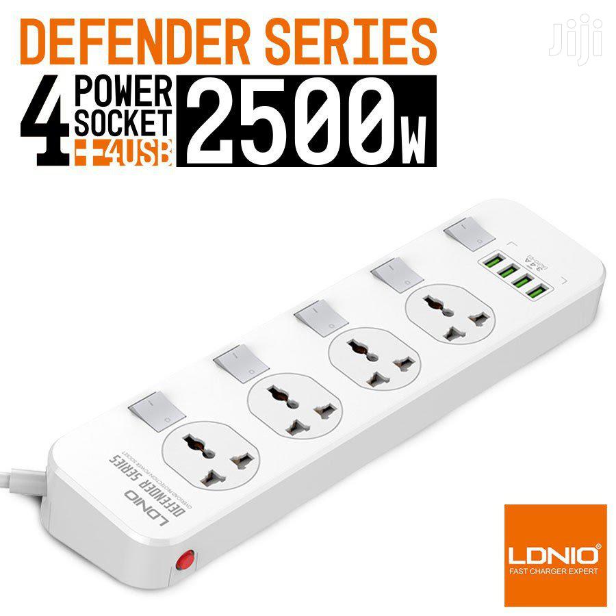 Ldnio 2500w Power Extension With 4 USB-A Ports & 4 Power Sockets SC4408