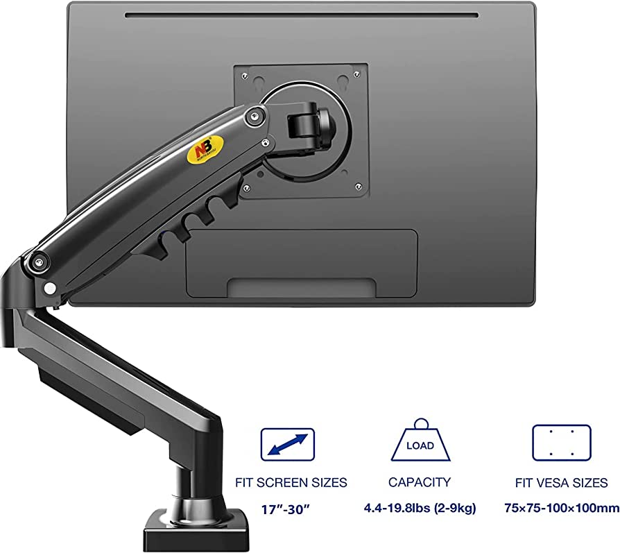 ULTRA WIDE FULL MOTION SWIVEL LONG ARM WITH GAS SPRING