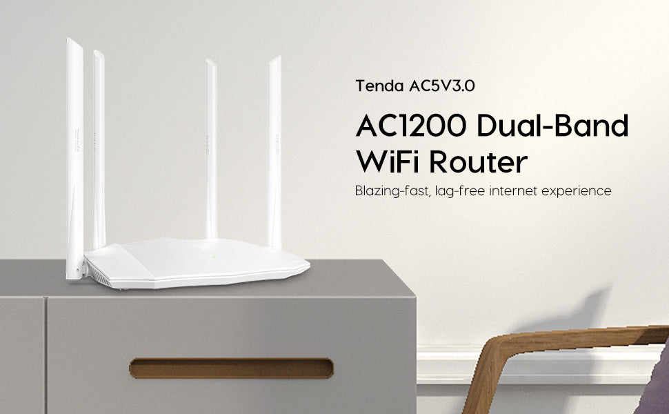 Tenda AC1200 Smart Dual-Band Gigabit WiFi Router