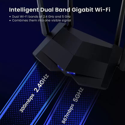 Tenda AC1200 Smart Dual-Band Gigabit WiFi Router