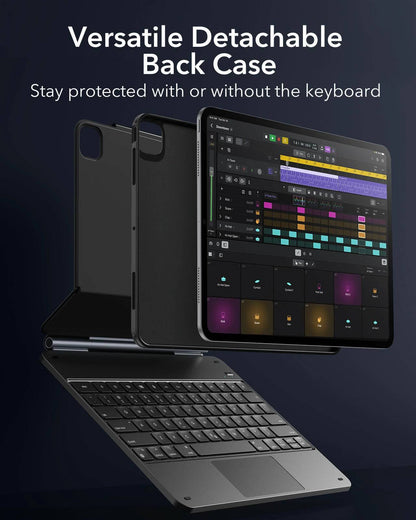 iPad Pro 13 inch 2024 ESR Rebound Magnetic Keyboard Case 360 ( لوحة المفاتيح العربية الإنجليزية ) التسليم في ٦ أيام