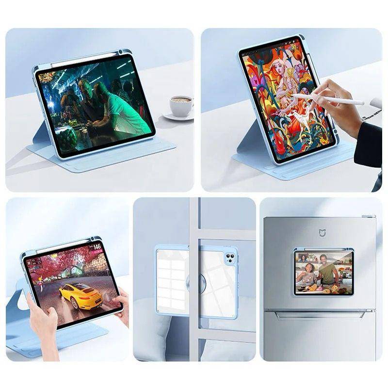 360 Degree Rotation and Magnetic Book Cover for iPad 10th Gen 10.9 inch 2022