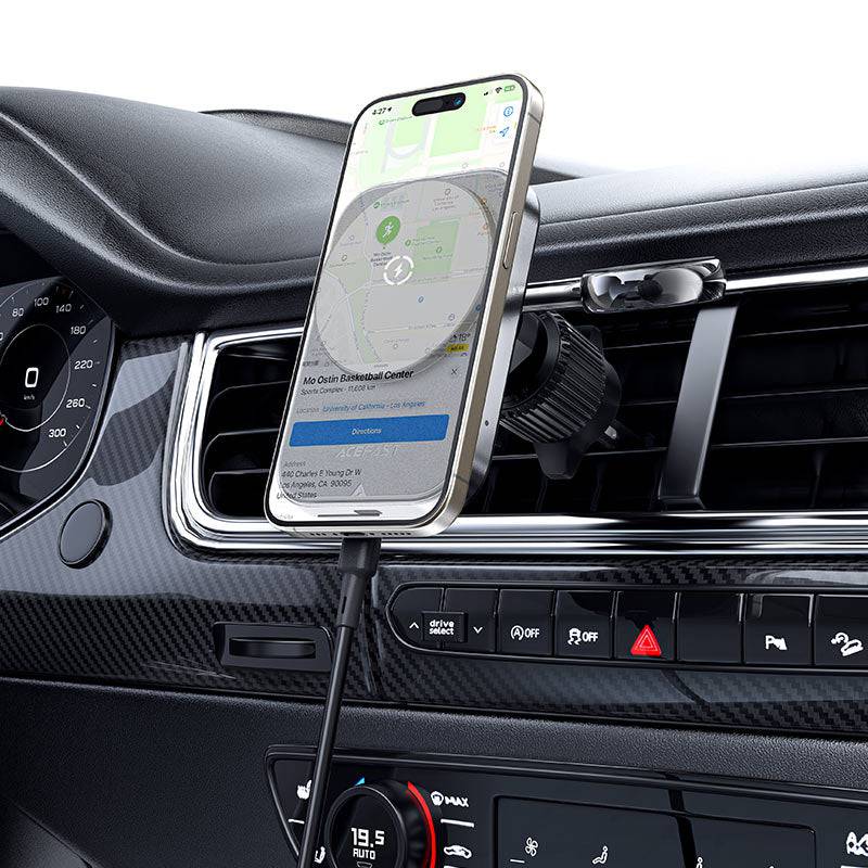 ACEFAST D18 in-car 2-in-1 Mobile And Iwatch Wireless Charging Car Holder.