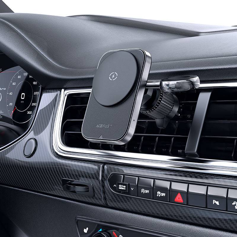 ACEFAST D18 in-car 2-in-1 Mobile And Iwatch Wireless Charging Car Holder.