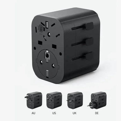 ANKER 312 OUTLET EXTENDER 30W WITH 3 USB PORTS - BLACK