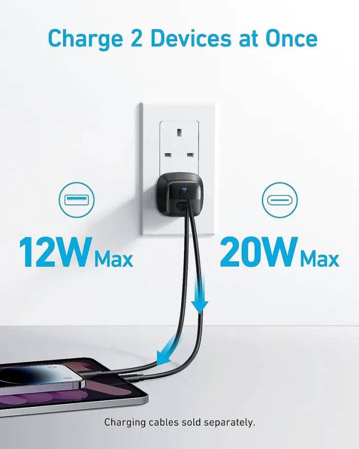 ANKER 323 CHARGER WITH 322 USB-C TO USB-C CABLE - TQ STORE