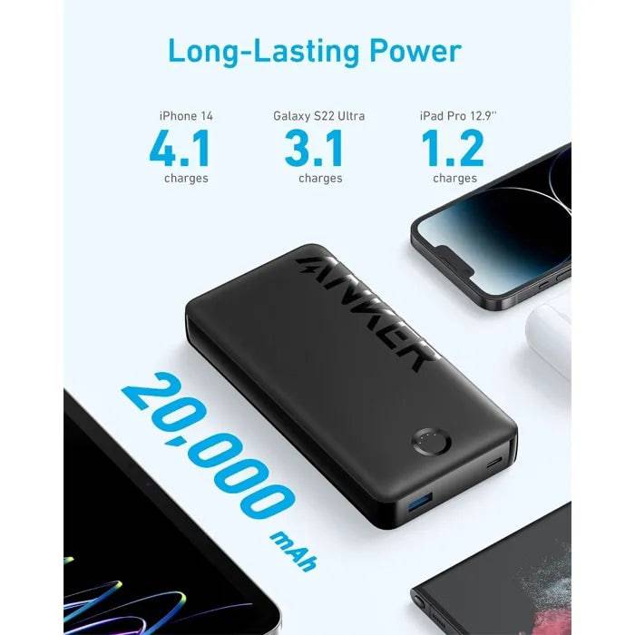 ANKER 325 POWER BANK (POWERCORE 20K II) 20,000MAH - BLACK