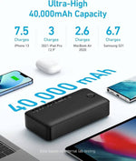 ANKER 347 POWER BANK (POWERCORE 40K) 30W PD -BLACK - TQ STORE