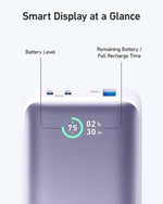 ANKER 533 POWER BANK 10000 MAH 30W + DISPLAY - VIOLET - TQ STORE