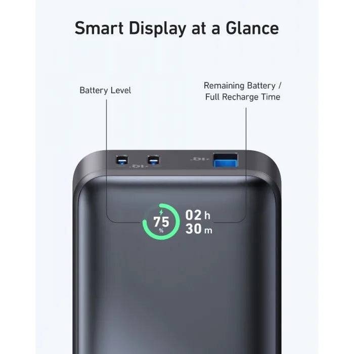 ANKER 533 POWERCORE 10000MAH 30W PD POWER BANK - BLACK - TQ STORE