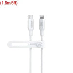 ANKER 542 USB-type C TO LIGHTNING CABLE (BIO-BASED 6FT) - WHITE - TQ STORE