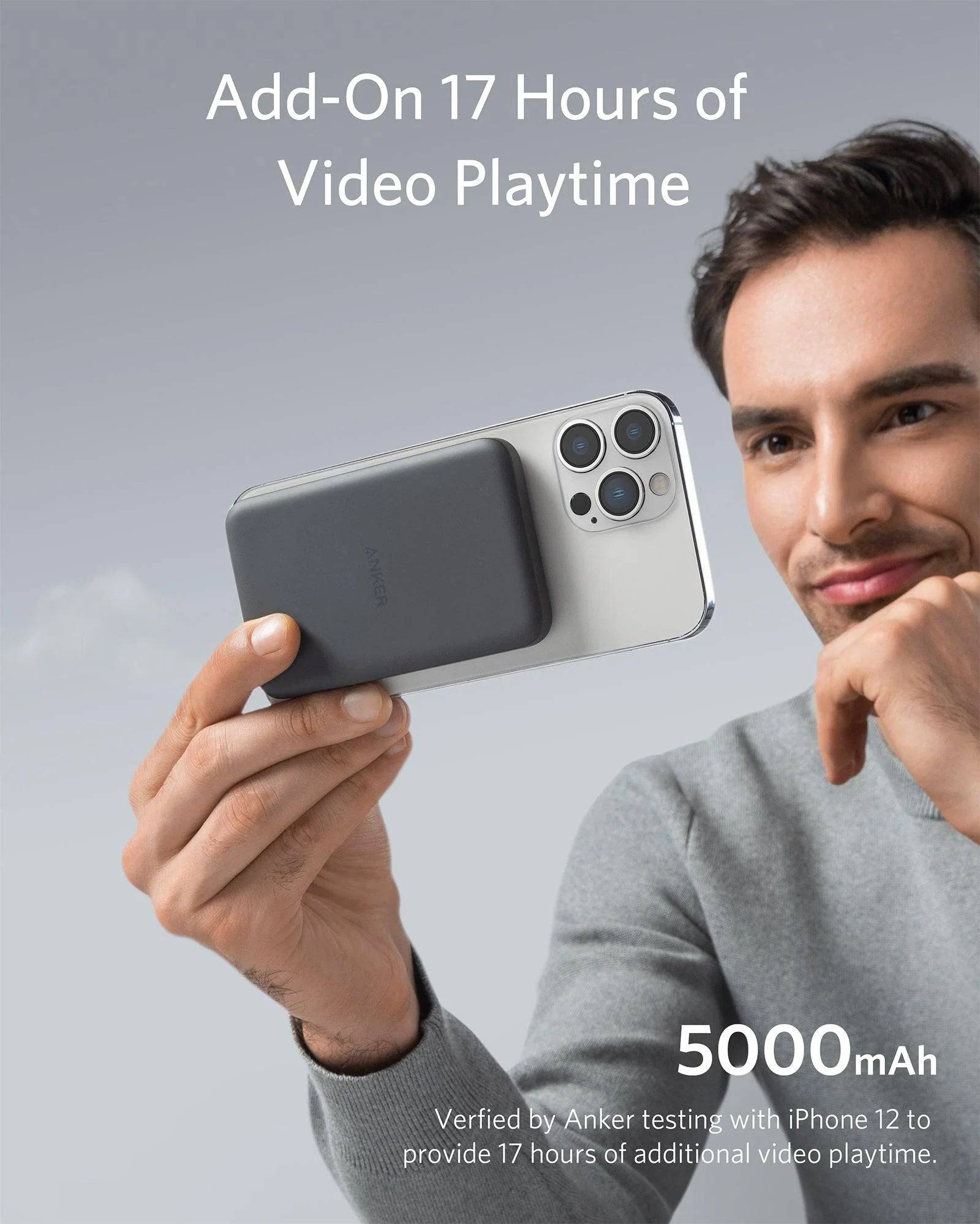 ANKER 633 MAGNETIC WIRELESS CHARGER (MAGGO) 5K - BLACK - TQ STORE