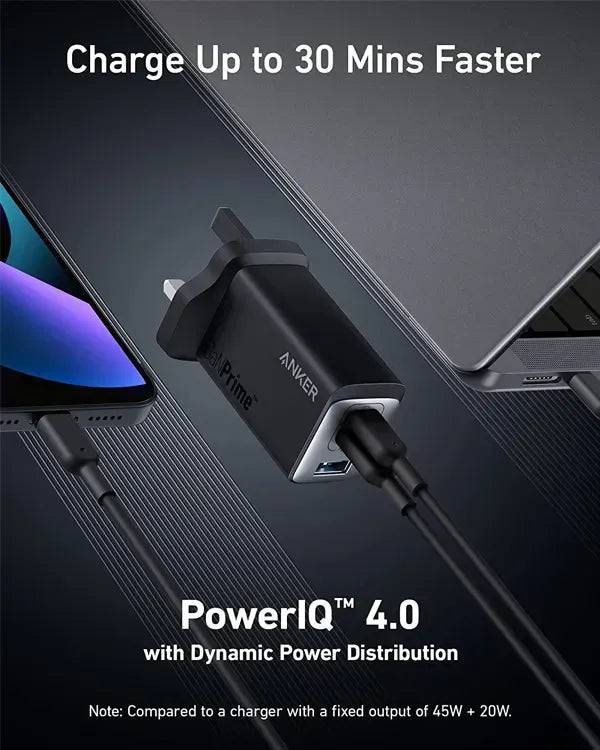 ANKER 735 GANPRIME TECHNOLOGY 65W CHARGER - BLACK - TQ STORE