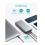 ANKER POWERCORE+ 19000 PD CHARGER AND USB-C HUB POWER BANK - TQ STORE