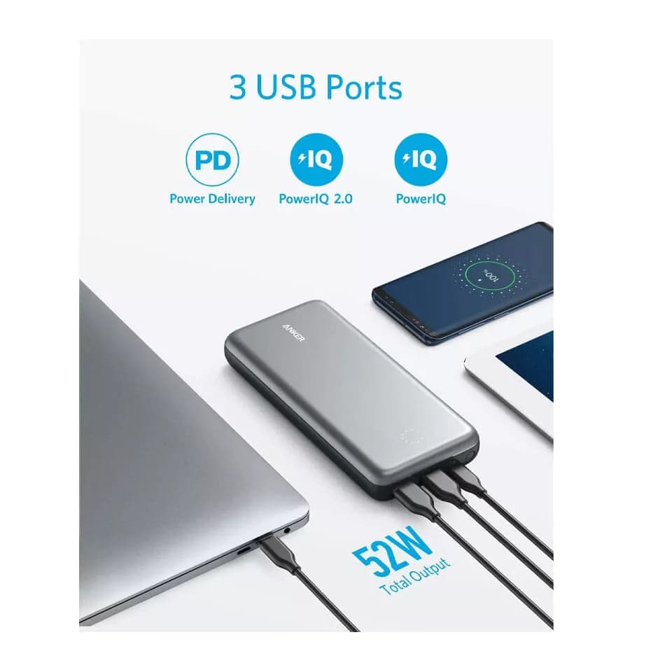 ANKER POWERCORE+ 19000 PD CHARGER AND USB-C HUB POWER BANK - TQ STORE