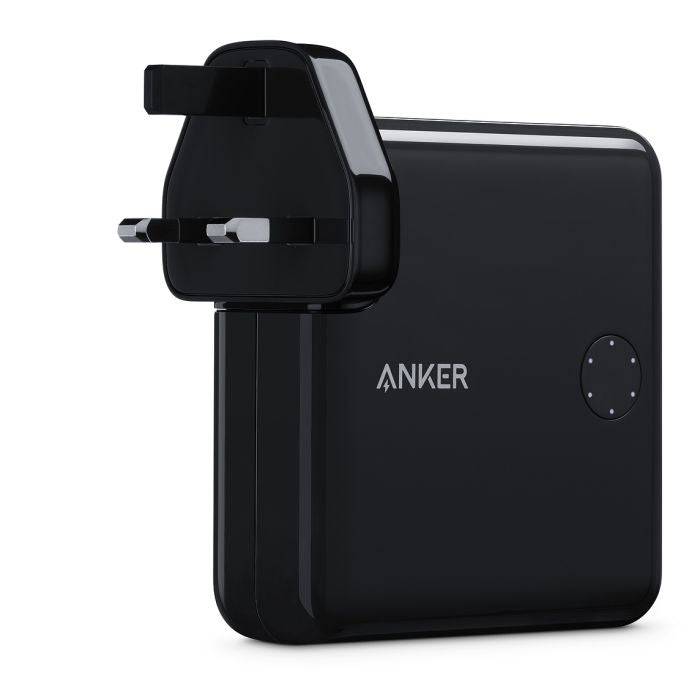 ANKER POWERCORE FUSION POWER DELIVERY BATTERY AND CHARGER - BLACK