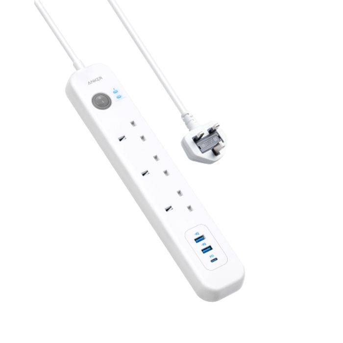 ANKER POWEREXTEND USB-C 6-IN-1 POWERSTRIP - WHITE - TQ STORE